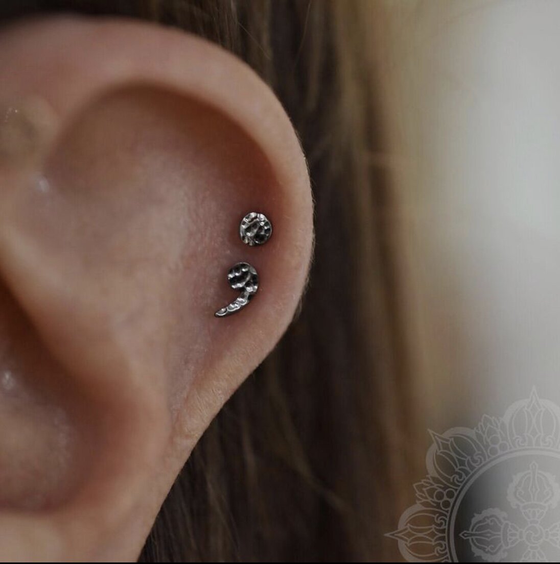 Semicolon sales piercing jewelry